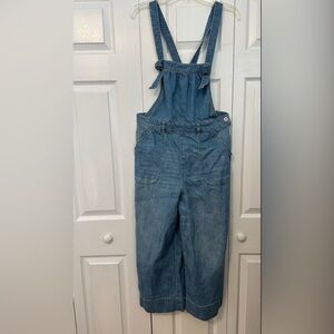 Anthropologie Pilcro Wide-Leg Denim Overalls
Jumpsuit Size 30 Cropped Adjustable